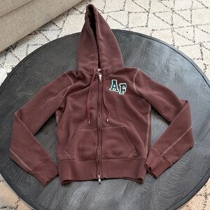 Y2K Abercrombie & Fitch Brown Hoodie